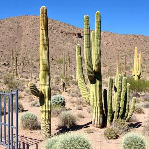 Cactus gigantes en la Quebrada de Humahuaca, Salta
